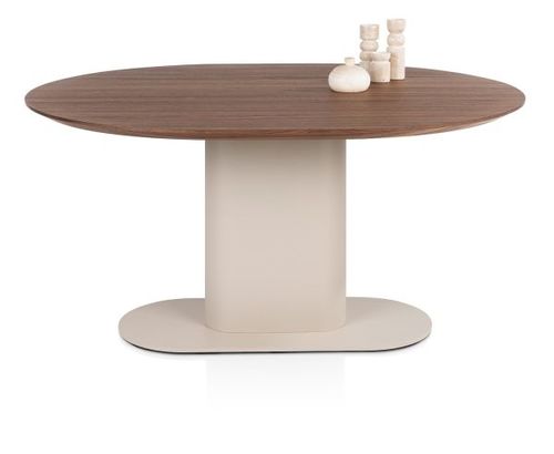 XOOON Brianza, Tisch 150 x 120 cm - Walnuß Furnier - Braun - 1