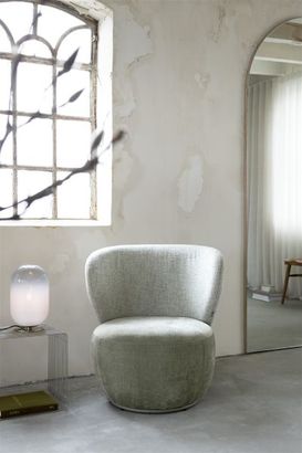 XOOON Solee, Sessel - drehbar - Lendekissen inklusive - Kombination Stoff Luton & Cadiz - Grün, Oliv - 7