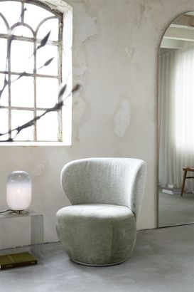 XOOON Solee, Sessel - drehbar - Lendekissen inklusive - Kombination Stoff Luton & Cadiz - Grün, Oliv - 8