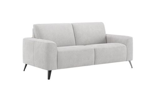 XOOON Carini, 2.5-Sitzer - fest - inkl. Bonellfederkern - Grau, Weiss - 2