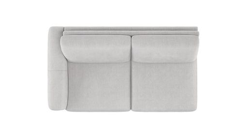 XOOON Carini, 2.5-Sitzer Armlehne links - fest - inkl. Bonellfederkern - Grau, Weiss - 2