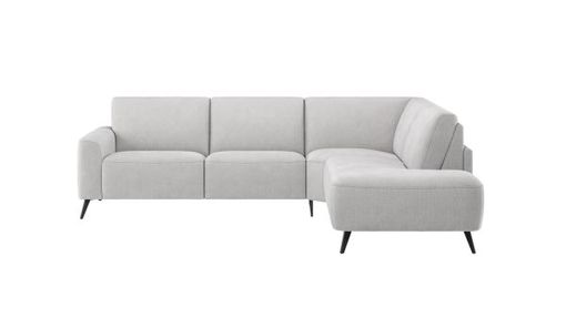 XOOON Carini, 2.5-Sitzer Armlehne links - fest - inkl. Bonellfederkern - Grau, Weiss - 3