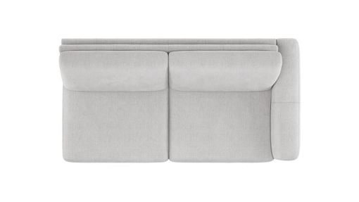 XOOON Carini, 3-Sitzer Armlehne rechts - fest - inkl. Bonellfederkern - Grau, Weiss - 2