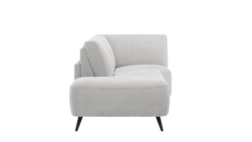 XOOON Carini, Ottomane groß - links - Grau, Weiss - 2