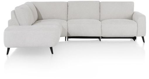 XOOON Carini, Ecksofa 2,5 Sitzer Armlehne rechts elektrisch + Ottomane links - Vada Ivory -  - 7