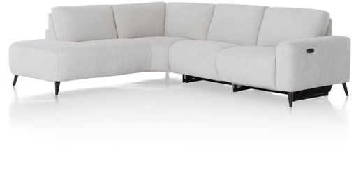 XOOON Carini, Ecksofa 2,5 Sitzer Armlehne rechts elektrisch + Ottomane links - Vada Ivory -  - 8