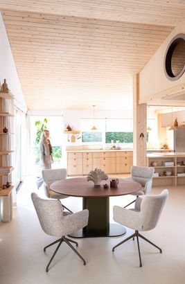 XOOON Sage, Armlehnstuhl + Rollen - Aluminium Gestell - Schwarz/ Anthrazit, Braun, Grau, Gruen, Orange, Taupe, Weiss - 8