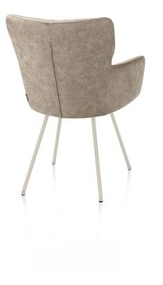 XOOON Sage, Armlehnstuhl 4 Fußen creme - Stoff Oregon -  - 3