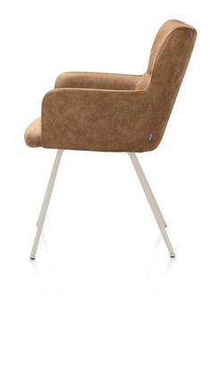 XOOON Sage, Armlehnstuhl 4 Fußen creme - Stoff Oregon -  - 4