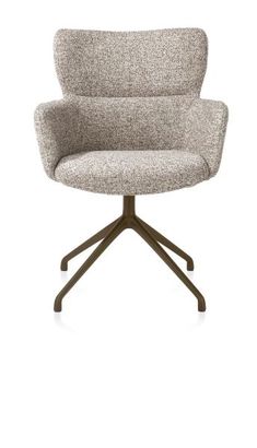 XOOON Sage, Armlehnstuhl drehbar - steelbrown - Stoff Luton - Kupfer - 1