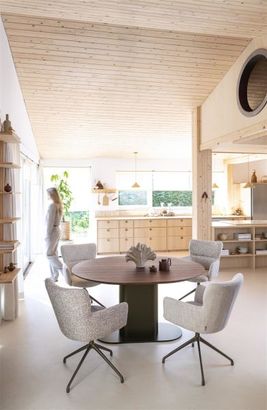 XOOON Sage, Armlehnstuhl drehbar - steelbrown - Stoff Luton - Kupfer - 11