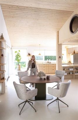 XOOON Sage, Armlehnstuhl drehbar - steelbrown - Stoff Luton - Kupfer - 12