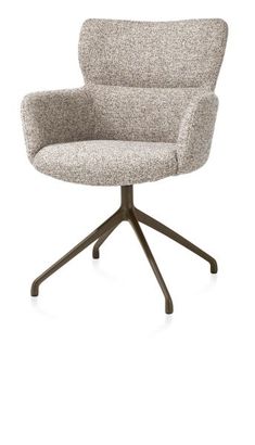 XOOON Sage, Armlehnstuhl drehbar - steelbrown - Stoff Luton - Kupfer - 2