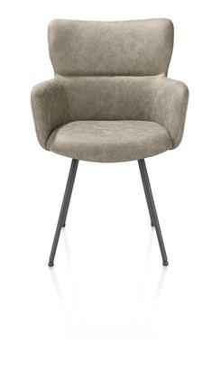 XOOON Sage, Armlehnstuhl 4 Fußen graphit - Stoff Oregon -  - 1