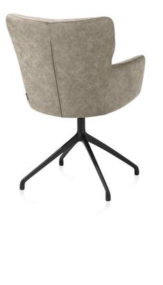 XOOON Sage, Armlehnstuhl drehbar - rough off black - Stoff Oregon -  - 3