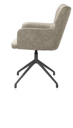 XOOON Sage, Armlehnstuhl drehbar - graphit - Stoff Oregon -  - 4