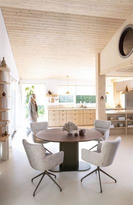 XOOON Sage, Armlehnstuhl + Rollen - Aluminium Gestell graphit - Stoff Oregon -  - 8