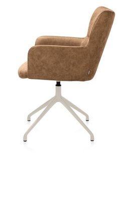 XOOON Sage, Armlehnstuhl drehbar - creme - Stoff Oregon -  - 4