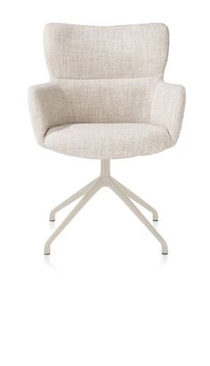 XOOON Sage, Armlehnstuhl drehbar - creme - Stoff Luton - Creme - 1