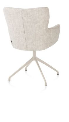 XOOON Sage, Armlehnstuhl drehbar - creme - Stoff Luton - Creme - 3
