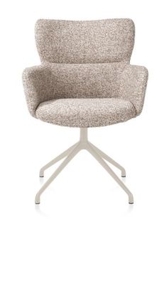 XOOON Sage, Armlehnstuhl drehbar - creme - Stoff Luton - Kupfer - 1