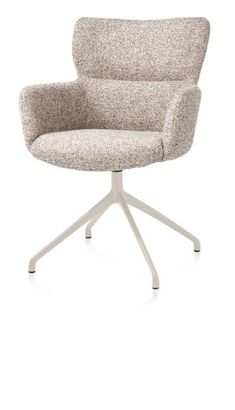 XOOON Sage, Armlehnstuhl drehbar - creme - Stoff Luton - Kupfer - 2