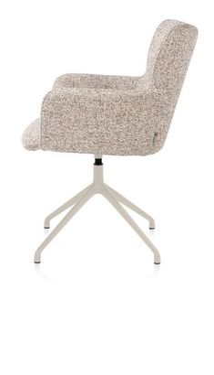 XOOON Sage, Armlehnstuhl drehbar - creme - Stoff Luton - Kupfer - 4