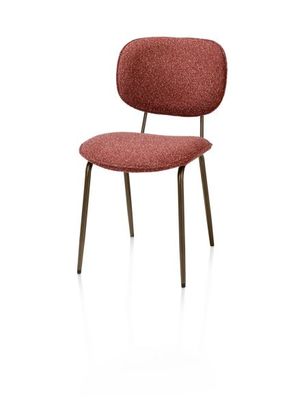 XOOON Lexi, Stuhl - steelbrown - Stoff Cloudy - Kupfer - 2