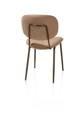 XOOON Lexi, Stuhl - steelbrown - Stoff Cloudy - Ocker - 3