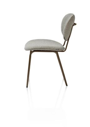 XOOON Lexi, Stuhl - steelbrown - Stoff Cloudy - Oliv - 4