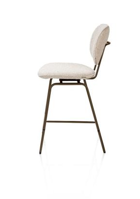 XOOON Lexi, Tresenstuhl - Rahmen steelbrown - Stoff Cloudy - Beige - 4