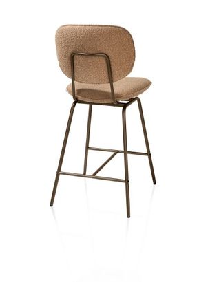 XOOON Lexi, Tresenstuhl - Rahmen steelbrown - Stoff Cloudy - Ocker - 3