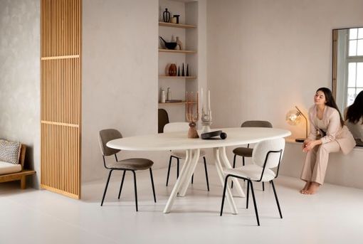 XOOON Lexi, Tresenstuhl - Rahmen steelbrown - Stoff Cloudy - Ocker - 5