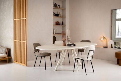 XOOON Lexi, Tresenstuhl - Rahmen steelbrown - Stoff Cloudy - Ocker - 6