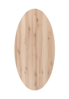 XOOON Arvada, Esstisch 220 x 110 cm, Ellipse, 4 Beine - Beige, Weiß, Gelb - 2