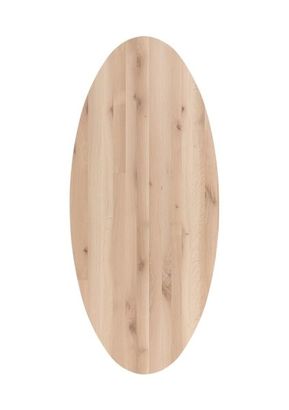 XOOON Arvada, Esstisch 250 x 110 cm, Ellipse, 4 Beine - Beige, Weiß, Gelb - 2