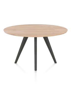 XOOON Arvada, Esstisch 125 cm, rund, 4 Beine - Beige, Weiß, Gelb - 1