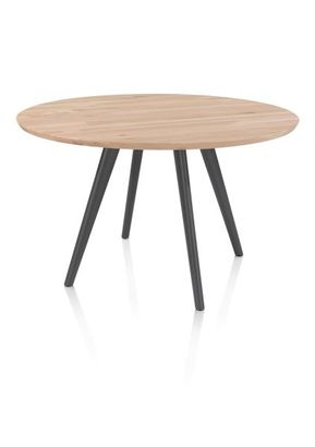 XOOON Arvada, Esstisch 125 cm, rund, 4 Beine - Beige, Weiß, Gelb - 3