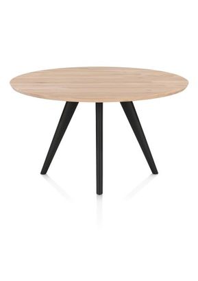 XOOON Arvada, Esstisch 125 cm, rund, 4 Beine - Beige, Weiß, Gelb - 1