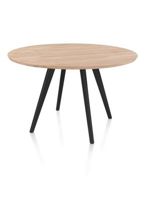 XOOON Arvada, Esstisch 125 cm, rund, 4 Beine - Beige, Weiß, Gelb - 3