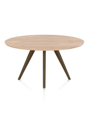 XOOON Arvada, Esstisch 140 cm, rund, 4 Beine - Beige, Weiß, Gelb - 1