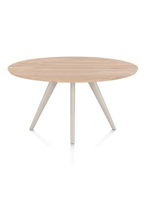 XOOON Arvada, Esstisch 140 cm, rund, 4 Beine - Beige, Weiß, Gelb - 1