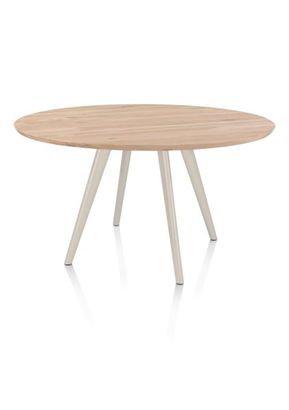 XOOON Arvada, Esstisch 140 cm, rund, 4 Beine - Beige, Weiß, Gelb - 3