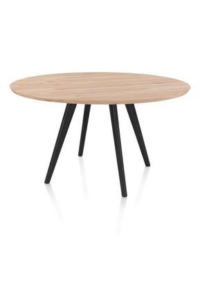XOOON Arvada, Esstisch 140 cm, rund, 4 Beine - Beige, Weiß, Gelb - 3