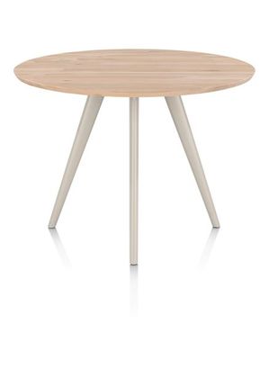 XOOON Arvada, Tresentisch 125 cm, rund, 4 Beine - Beige, Weiß, Gelb - 1