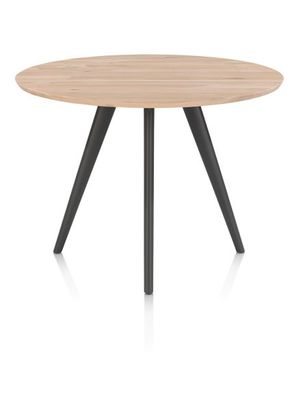XOOON Arvada, Tresentisch 125 cm, rund, 4 Beine - Beige, Weiß, Gelb - 1