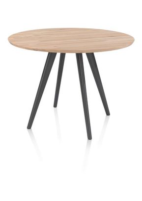 XOOON Arvada, Tresentisch 125 cm, rund, 4 Beine - Beige, Weiß, Gelb - 3