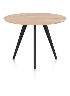 XOOON Arvada, Tresentisch 125 cm, rund, 4 Beine - Beige, Weiß, Gelb - 1