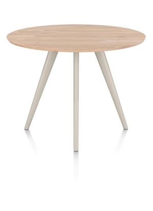 XOOON Arvada, Tresentisch 140 cm, rund, 4 Beine - Beige, Weiß, Gelb - 1