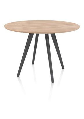 XOOON Arvada, Tresentisch 140 cm, rund, 4 Beine - Beige, Weiß, Gelb - 3